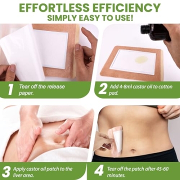 Self-Adhesive Castor Oil Pack Wrap for Pain Relief Wellnessamz