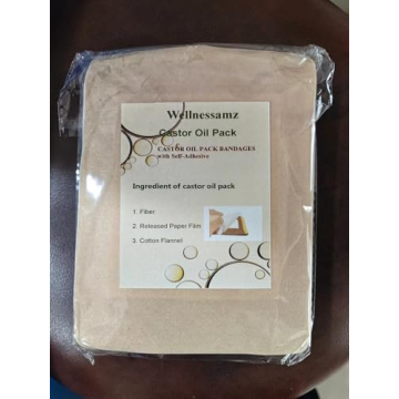 Self-Adhesive Castor Oil Pack Wrap for Pain Relief Wellnessamz