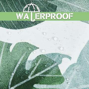 KGORGE Shower Curtains for Bathroom - Tropical Leaves Plant on White Background Odorless Curtain for Bathroom Showers and Bathtubs, 72 x 72 inches Long, Hooks Included