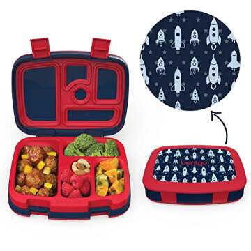 Bentgo 2-in-1 Backpack & Insulated Lunch Bag Set With Kids Prints Lunch Box and 4 Reusable Ice Packs...