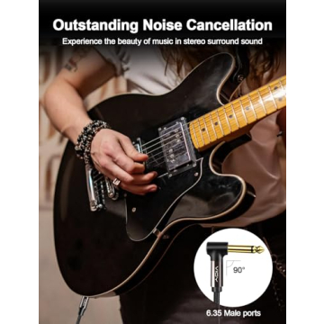 VIOY 15ft Guitar Cable - High Fidelity Instrument Cable