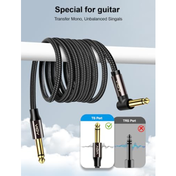 VIOY 15ft Guitar Cable - High Fidelity Instrument Cable