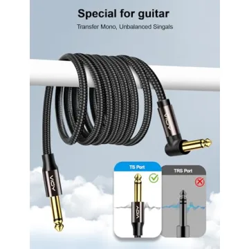 VIOY 15ft Guitar Cable - High Fidelity Instrument Cable