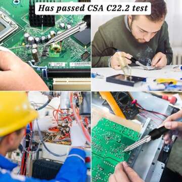 Fast Heating Soldering Station with Extra Tips and Display