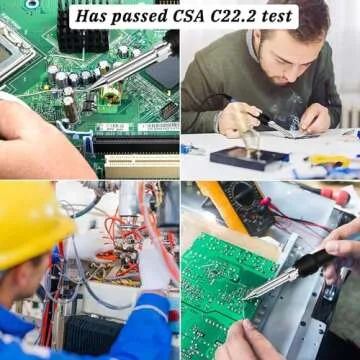 Fast Heating Soldering Station with Extra Tips and Display