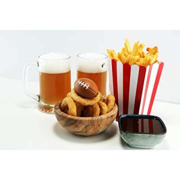 GIFTEXPRESS 30-Pack Mini Foam Football, Mini Stress Ball, Foam Sports Ball for Big Game Party, Football Party Decoration, Football Stress Reliever