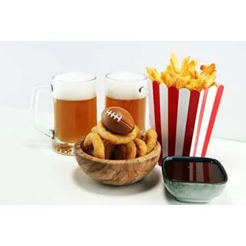 GIFTEXPRESS 30-Pack Mini Foam Football, Mini Stress Ball, Foam Sports Ball for Big Game Party, Football Party Decoration, Football Stress Reliever