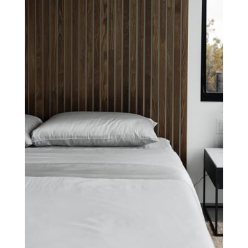 Cozy Earth Luxury Bed Sheet Set - 100% Viscose from Bamboo Fabric, Ultra-Soft & Breathable, Fits Regular & Deep Pocket Mattresses up to 20" - 4 Pieces King Sheet Set Gray
