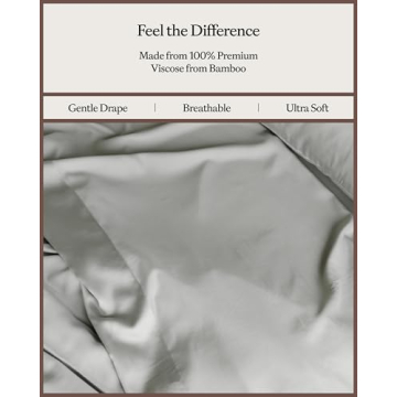 Cozy Earth Luxury Bed Sheet Set - 100% Viscose from Bamboo Fabric, Ultra-Soft & Breathable, Fits Regular & Deep Pocket Mattresses up to 20" - 4 Pieces King Sheet Set Gray