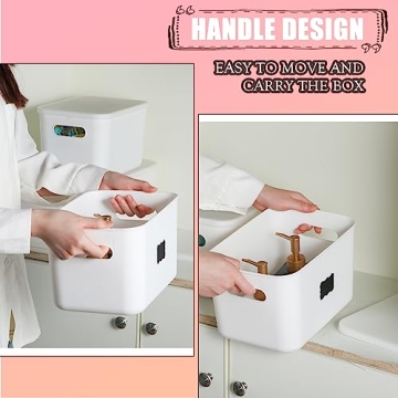 BBTO Stackable Storage Bins with Lids for Home Organization