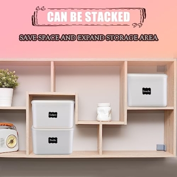 BBTO Stackable Storage Bins with Lids for Home Organization