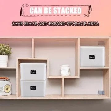 BBTO Stackable Storage Bins with Lids for Home Organization