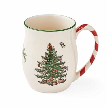 Spode Christmas Tree Mugs Set of 4 - Festive Holiday Design