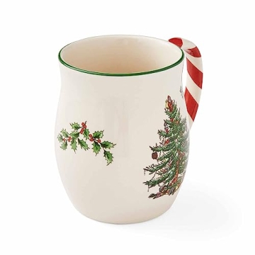 Spode Christmas Tree Mugs Set of 4 - Festive Holiday Design