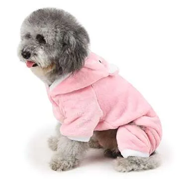 Cute DELIFUR Pig Dog Hoodie for Halloween Costumes