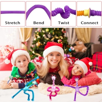 Anditoy Giraffe Suction Cup Pop Tubes for Kids