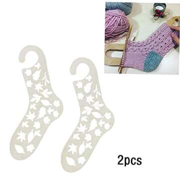 TOSSPER Sock Blockers Set for Creative Knitting Crafts
