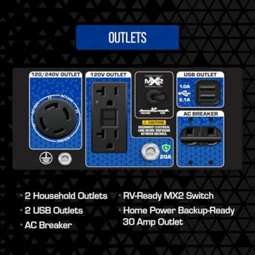 DuroMax XP5500HX Dual Fuel Generator - 5500 Watts Power Everywhere