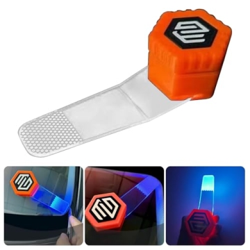 Magnet-Attached LED Tinting Light with Interchangeable Reflector Heads for Window Film Use