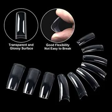 1000PCS Acrylic Nail Tips for Salon & DIY Nail Art
