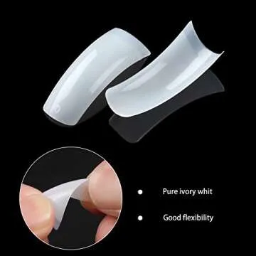 1000PCS Acrylic Nail Tips for Salon & DIY Nail Art