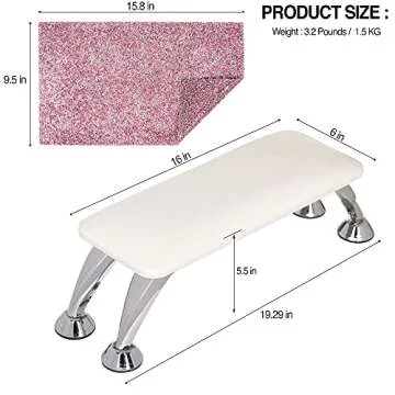 DIUCIS Nail Arm Rest Cushion with Stylish Mat