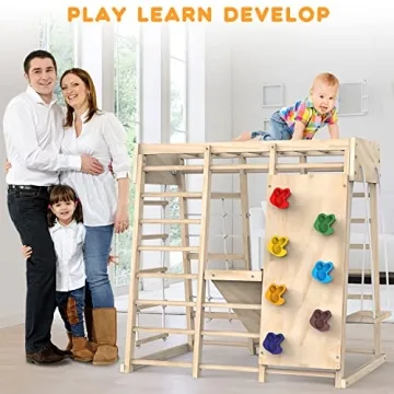 PROY Indoor Jungle Gym for Toddlers - Multifunctional Playset