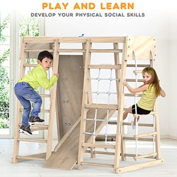 PROY Indoor Jungle Gym for Toddlers - Multifunctional Playset