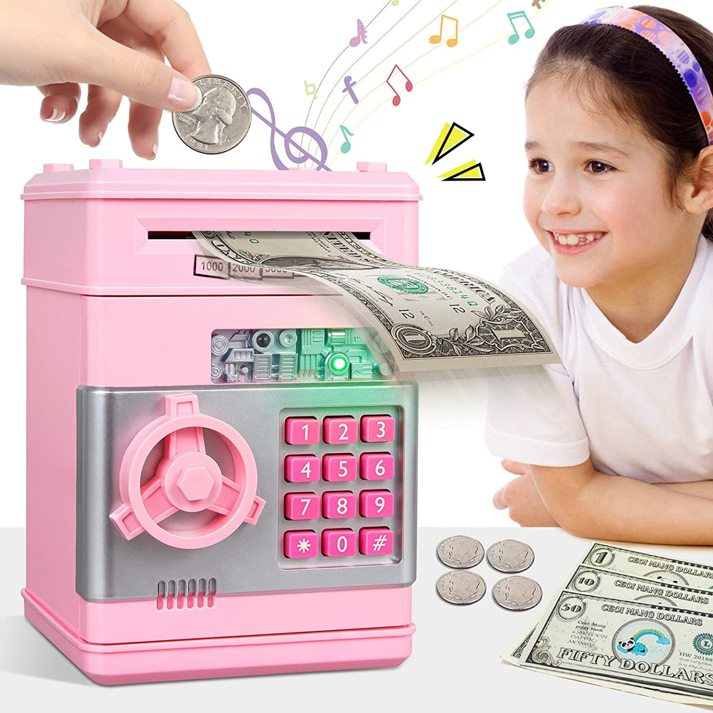 MAGIBX Piggy Bank Toys for Girls Ages 6-12