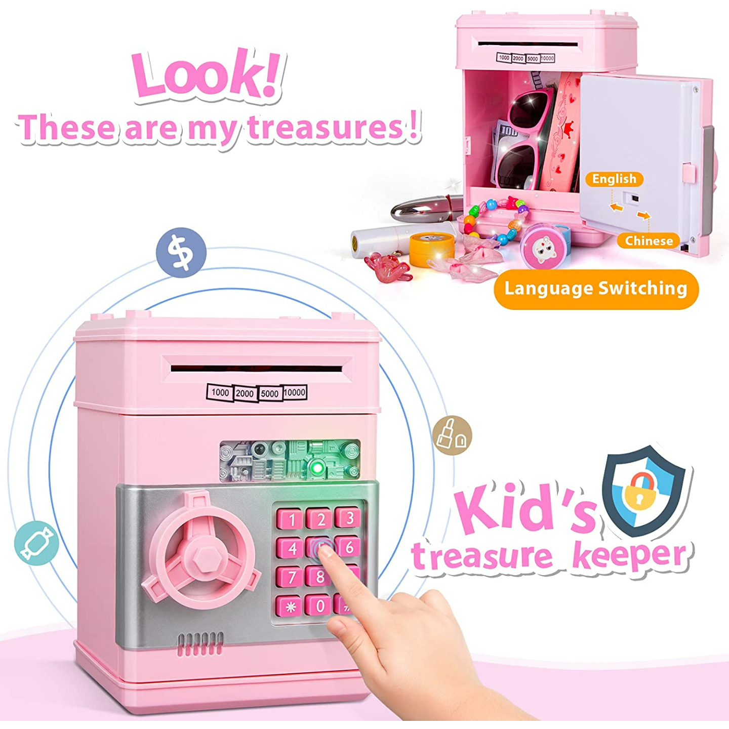 MAGIBX Piggy Bank Toys for Girls Ages 6-12