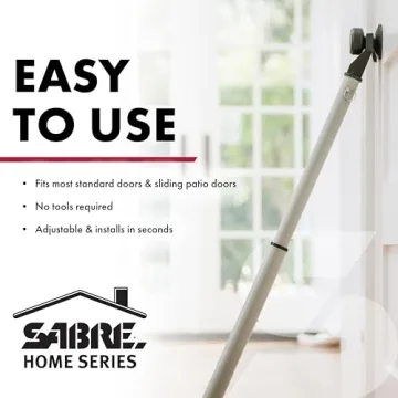 SABRE Adjustable Door Security Bar - Ultimate Protection
