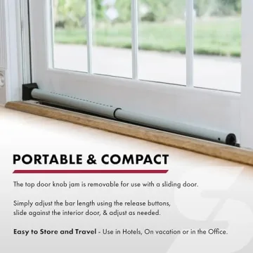 SABRE Adjustable Door Security Bar - Ultimate Protection