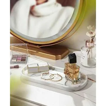 Stylish Emibele Oval Vanity Tray for Kitchen and Bath