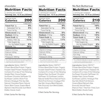 OWYN Only What You Need Pro Elite Vegan High Protein Keto Shake, 32g Protein, 9 Amino Acids, Omega-3, Prebiotics, Workout and Recovery, 0g Net Carbs, Zero Sugar (Variety, 12 Fl Oz (Pack of 12))