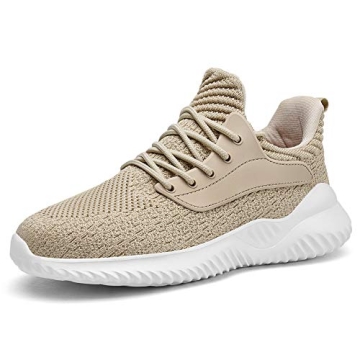 Akk Beige Sneakers for Women - Comfortable Slip On Outdoor Jogging Shoes