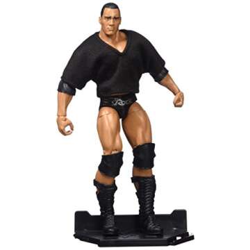 WWE Elite Collection Flashback The Rock Action Figure for Wrestling Fans