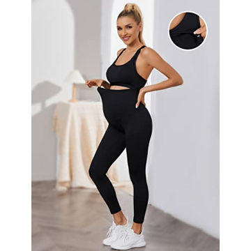 Stylish Floerns Maternity 2 Piece Outfit for Expecting Moms