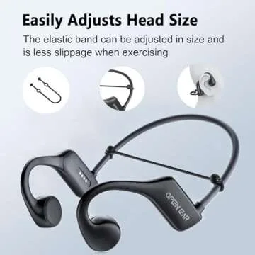 Bone Conduction Headphones, Waterproof Swimming Headphones, Open Ear Bluetooth 5.3 Headphones, Built-in MP3 32G Memory, Underwater Wireless Earphones for Swimming, Sports, Running, Cycling