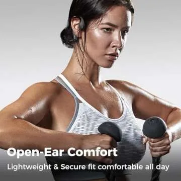 Bone Conduction Headphones, Waterproof Swimming Headphones, Open Ear Bluetooth 5.3 Headphones, Built-in MP3 32G Memory, Underwater Wireless Earphones for Swimming, Sports, Running, Cycling