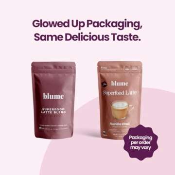 Blume Oat Milk Chai Latte - Organic Chai Source from India - Super Latte with Milk Thistle, Fennel a...