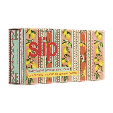 Slip Silk Lovely Lashes - Contour Sleep Mask, Portofino (One Size) - 100% Pure Mulberry 22 Momme Silk Eye Mask - Comfortable Sleeping Mask with Elastic Band + Pure Silk Filler and Internal Liner