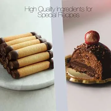 Premium Italian Melting Chocolate Candy Melts 5 Lbs | Only 5 Natural Ingredients | GMO and Gluten Free | Milk DeLuxe Compound Chocolate | Milk Chocolate Wafers | Resealable Pack | Perfect for Chocolate Fountain Fondue Baking Dipping