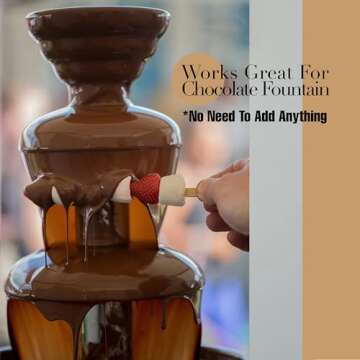 Premium Italian Melting Chocolate Candy Melts 5 Lbs | Only 5 Natural Ingredients | GMO and Gluten Free | Milk DeLuxe Compound Chocolate | Milk Chocolate Wafers | Resealable Pack | Perfect for Chocolate Fountain Fondue Baking Dipping