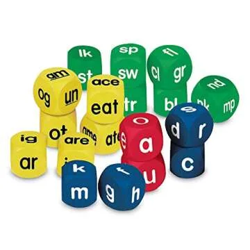 Learning Resources Phonics Cubes Class Set, Set of 18, LER0589