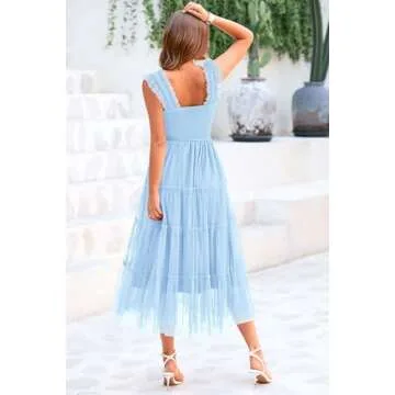 PRETTYGARDEN Women’s 2024 Summer Midi Dress - Stylish & Comfortable!