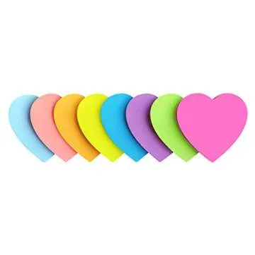 SIMONA Colorful Heart Shape Sticky Notes for Any Occasion