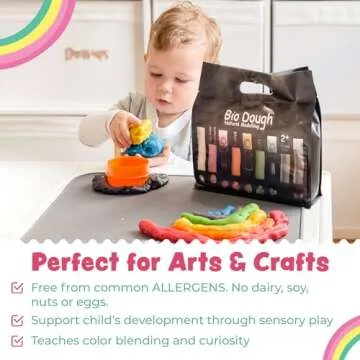Bio DoUgh Natural Play Dough - Handmade in Australia - Scented, Non-Toxic & Reusable Modeling Dough for Kids - Food Grade Ingredients - Perfect for Creative Play, Arts & Crafts | 39.7oz (9 Colors)