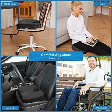 Bomdaia Memory Foam Seat Cushion for Ultimate Comfort