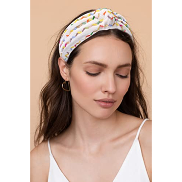 Rainbow Sprinkle Knotted Headbands for Women and Girls