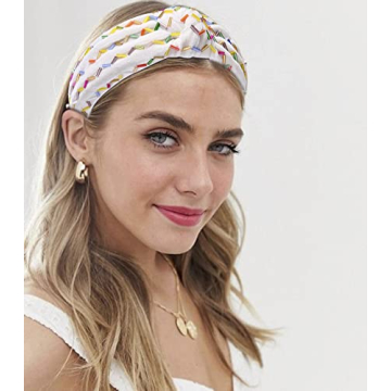 Rainbow Sprinkle Knotted Headbands for Women and Girls
